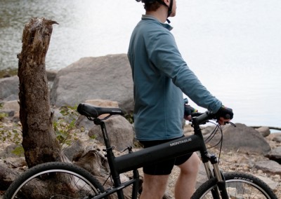 2015 Montague Paratrooper PRO standing with man