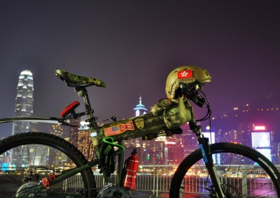 Montague Paratrooper with Night city light