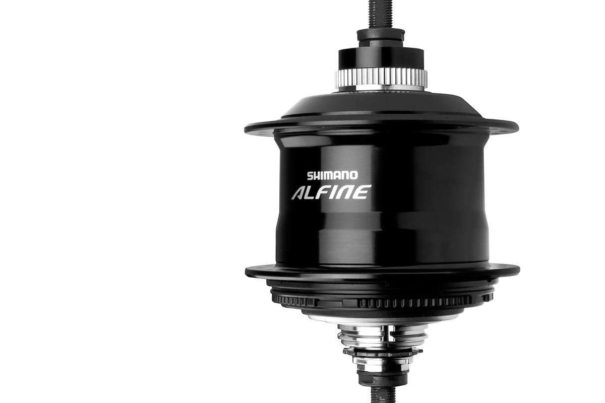 Montague Allston Folding bike Alfine hub closeup