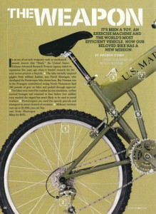 Bicycling Magazine Montague Military Article