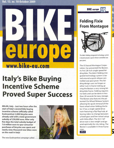 Montague in Bike Europe