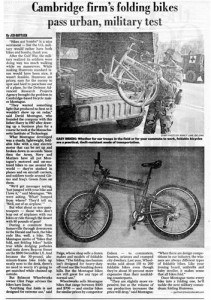 Boston Herald Montague Bikes Military Article