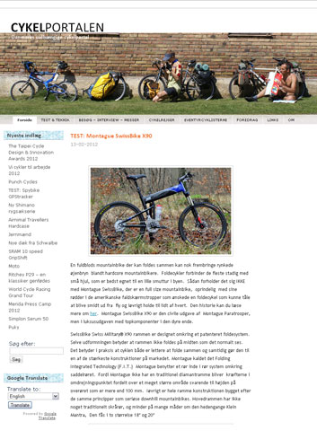 CykelPortalen Montague Article