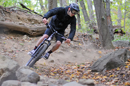 Montague Paratrooper Elite on trail path 