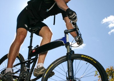 Montague X90 folding mountain bike riding downhill