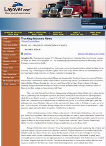Layover Trucking Montague Article