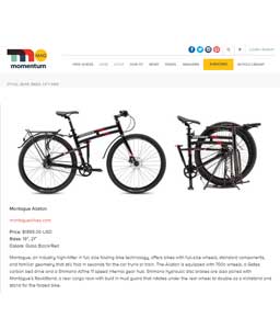 Momentum Mag Montague Folding Bike Article Thumbnail