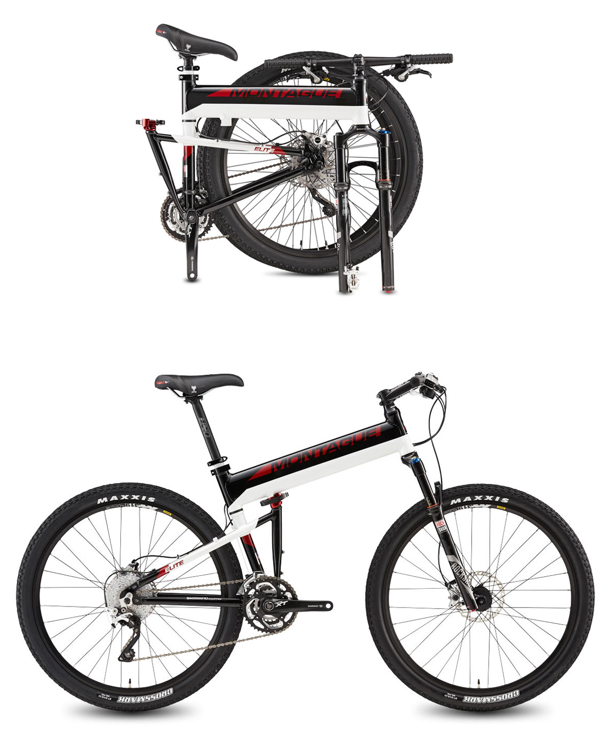 Montague Paratrooper Elite Folding Bike Open and Folded