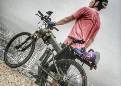 Robert Cheong An evening ride to the highest point of Desa Park City Kuala Lumpur, with the Montague Paratrooper