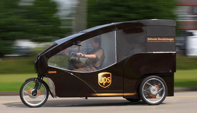 The New Cycle Courier: E-Trikes for UPS